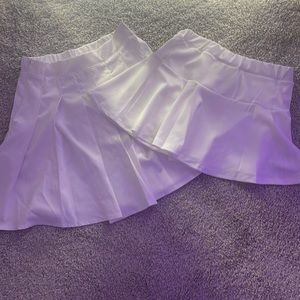 shein white tennis skirt bundle